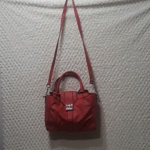 Sofia Vergara Fire Engine Red PU Handbag w Strap